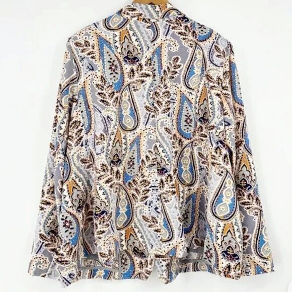 Marée Pour Toi Paisley Printed Blazer
Jacket Lightweight Crepe Colorful Size 16 - Picture 6 of 9